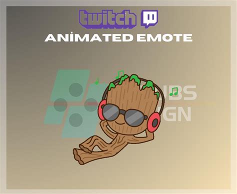 Animated Twitch Emote Tree Man Emote Love Music Emote Cool Emote