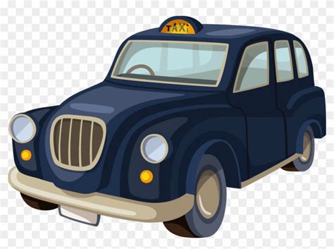 Taxi Clipart Cute - Black Cab Clip Art, HD Png Download - 1108x774 ...