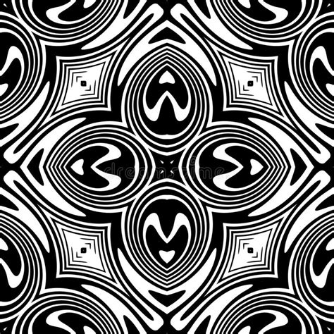 Vector Seamless Abstract Pattern Black And White Abstract Background