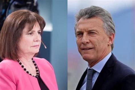 Filosa Respuesta De Patricia Bullrich A Mauricio Macri Por Su