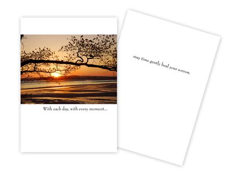 Sunset Lake Sympathy Card Sun Day Greetings Jenny K