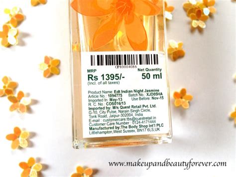 The Body Shop Indian Night Jasmine Eau De Toilette Review