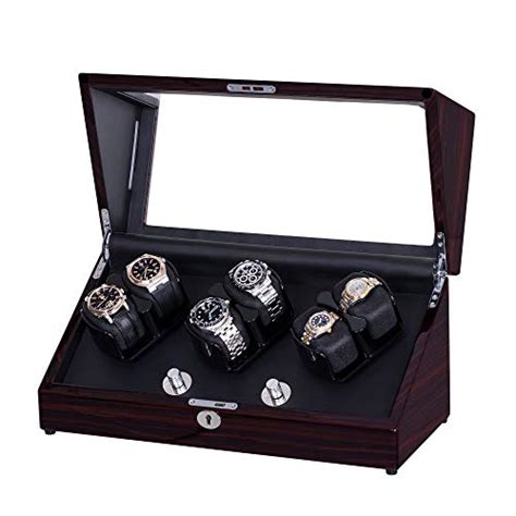 Triple Tree Watch Winder With Soft And Flexible Watch Pillows Six