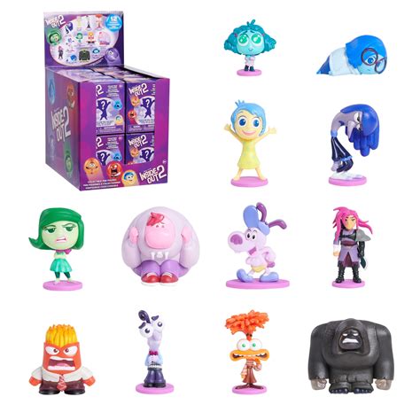 Disney Pixar Inside Out 2 Mini Figures Mystery Pack Collection, Movie