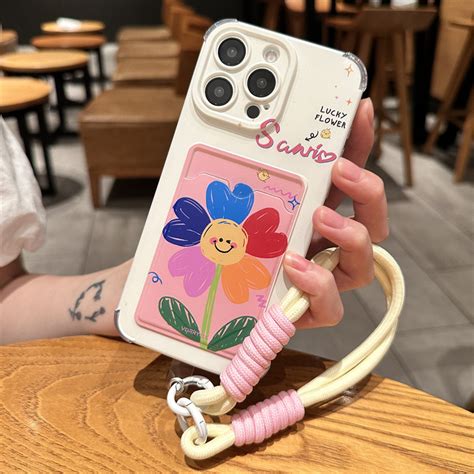 Jual Card Holder Bunga Smile Lanyard Casing Infinix Smart 9 Hot 50I Note 40 Pro 5G 40I Hot 40