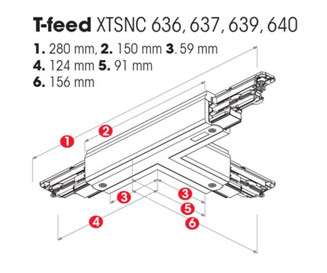 Nordic Global Trac T Verbinder 3 Phasen DALI XTSNC639 1 Grau