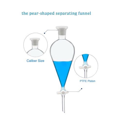 Ml Borosilicate Glass Separating Funnel With Ptfe Stopcock Heavy