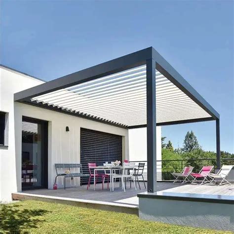 Garden Aluminium Pergola Pergola-aluminium Bioclimatic 5x3 Aluminium ...