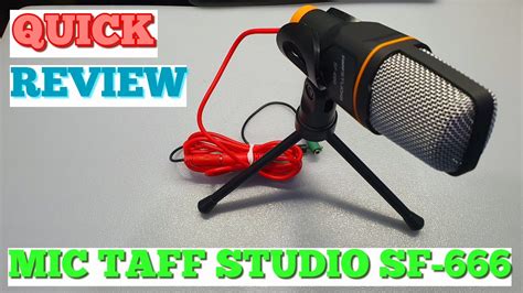 Quick Review Microphone Taff Studio SF 666 YouTube