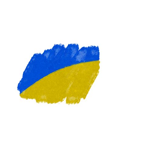 brushstroke ukrainian flag 36568918 PNG