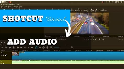 How To Add Audio In Shotcut Shotcut Video Editor Tutorial 6 YouTube