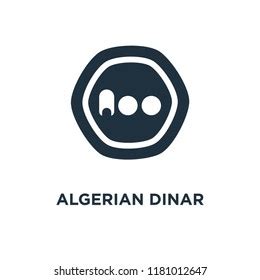 Algerian Dinar Vector Icon Isolated On Stock Vector (Royalty Free ...