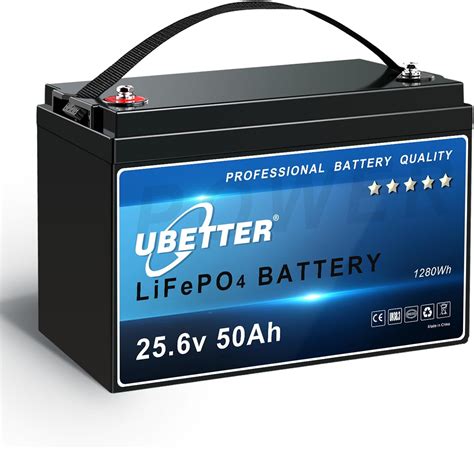 Ubetter V Ah Lifepo Akku Lithium Batterie Lifepo V Mit A Bms