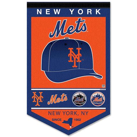 New York Mets History Heritage Logo Banner - State Street Products