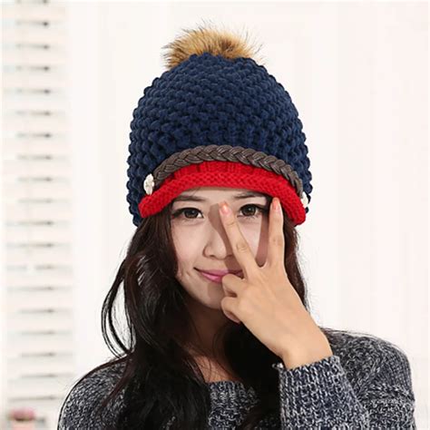 Autumn And Winter Hat Female Knitted Hat Knitted Fashion Ear Protector