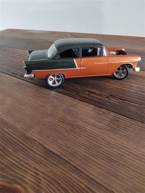 1955 Chevy Bel Air Sedan Plastic Model Car Kit 125 Scale