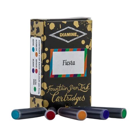 Diamine Ink Cartridge Fiesta Pack Of 20 Dia 506 The Online Pen