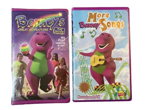 BARNEY & FRIENDS VHS Lot More Songs RARE Sing Alongs & Great Adventure Movie EUR 15,51 - PicClick IT