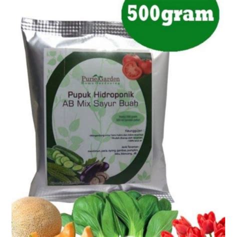 Jual Nutrisi Pupuk Hidroponik Ab Mix Sayuran Daun Gr Liter