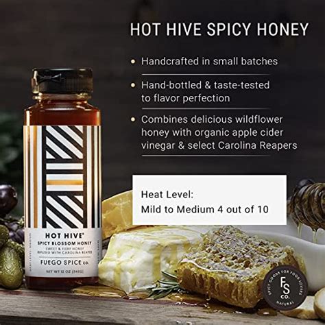 Fuego Spicy Hot Sauce Sampler Gift Set Total Ounces Mild Medium Hot Heat Level Variety