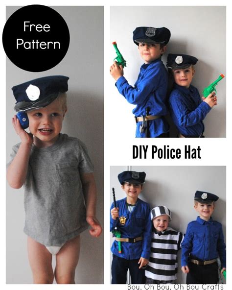 Boy Oh Boy Oh Boy Crafts Printable Police Hat Sewing Pattern