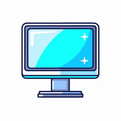 Ilustraci N Vectorial Del Icono Del Monitor De La Computadora Personal