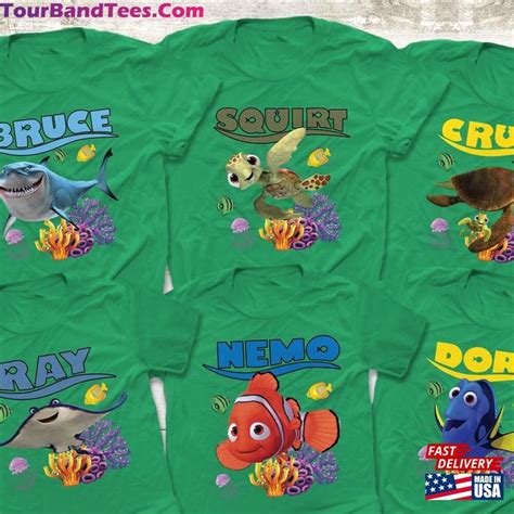 Finding Nemo Characters Shirts Dory Shirt Unisex Hoodie Tourbandtees