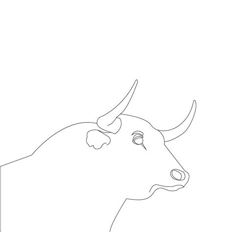 Premium Vector | One line drawing buffalo