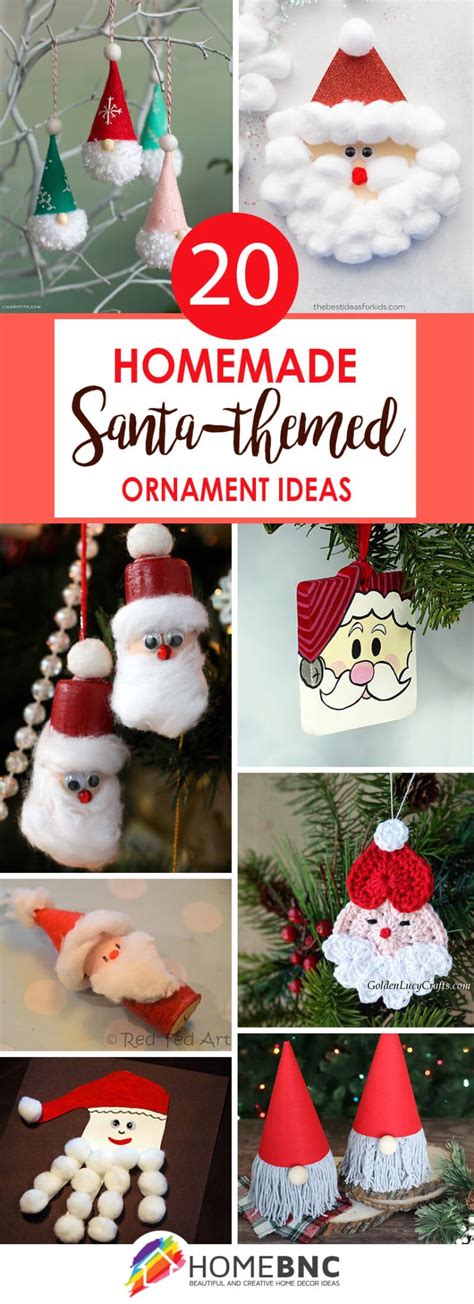 20 DIY Santa Ornaments to Personalize Your Tree in 2022