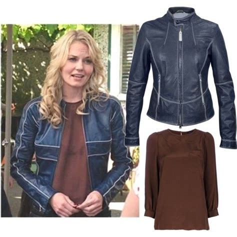 Emma Swan Blue Bomber Jacket, created by missmerfaery on Polyvore ...