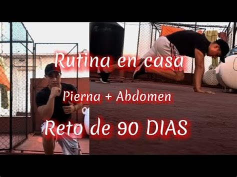 Rutina De Pierna Y Abdomen En Casa Reto De Dias Dia