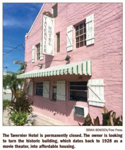 Historic Tavernier Hotel Could Serve as Affordable Housing