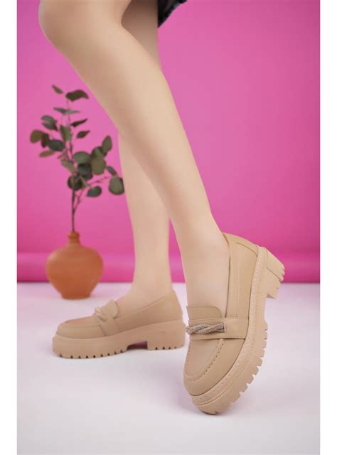 Nude Loafer Casual Shoes