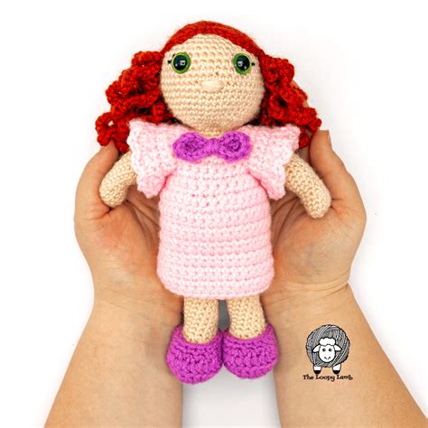 Easy Crochet Doll Pattern My Girl Pearl The Loopy Lamb