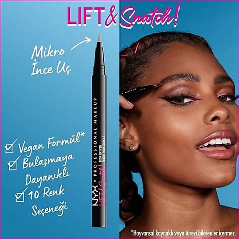 NYX Professional Makeup Lift Snatch Kaş Kalemi Pen Brunette Fiyatları Özellikleri ve