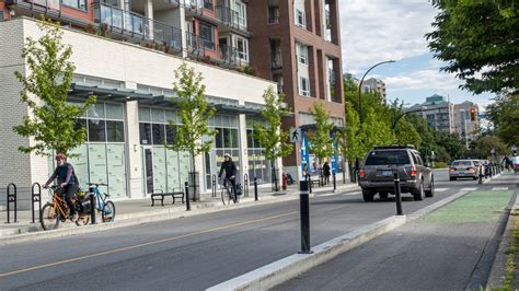 Vancouver Street Bicycle Boulevard And Protected Bike Lane Victoria