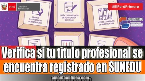 Gu A Para Registrar Tu T Tulo En La Sunedu Pasos Y Requisitos