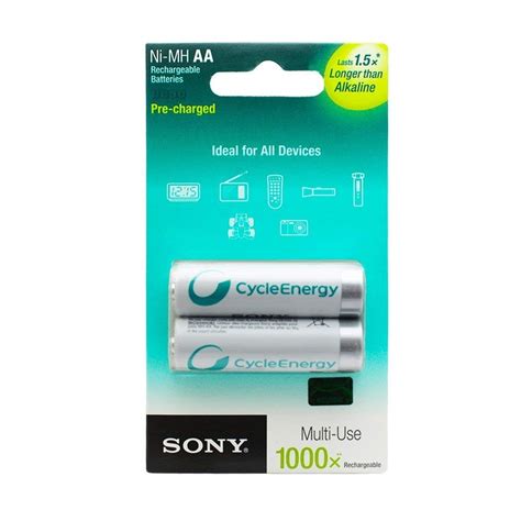 Baterias Recargables Sony Cycleenergy Aa Mah Nhaab Rn