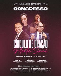 Congresso Circulo de Oração Social Media PSD Editável download Designi