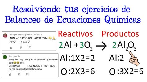 Balanceo De Ecuaciones Químicas Por Tanteo Ejemplos Un Enfoque Pratique