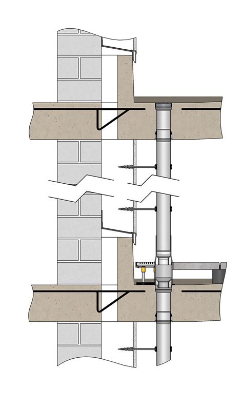 baustoffPARTNER Gully für Balkon und Terrasse kann direkt einbetoniert