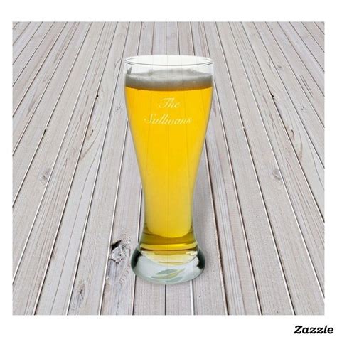 Set Of 4 Stylish Engraved 20 Oz Pilsner Glasses Pilsner