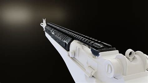 3d Model Vltor Casv14 Rail System For M1a And M14 Vr Ar Low Poly