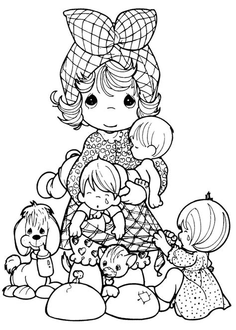 Precious Moments Vintage Coloring Pages For Adults