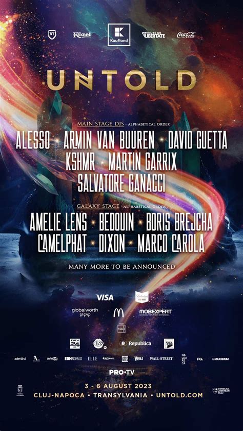 Line Up La UNTOLD 2023 Martin Garrix David Guetta Alesso KSHMR