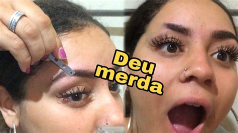 COMO FAZER RISQUINHO NA SOBRANCELHA EM CASA YouTube