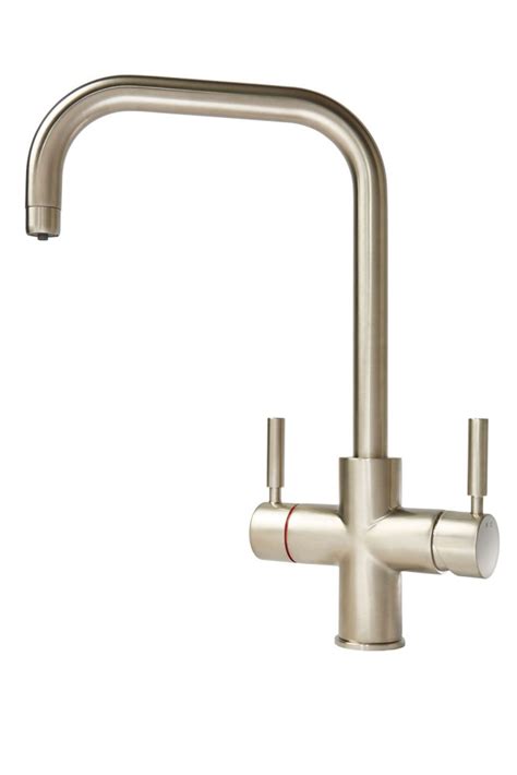 Geyser 3 In 1 Brushed Chrome Instant Hot Water Tap U Spout My Hot Tap