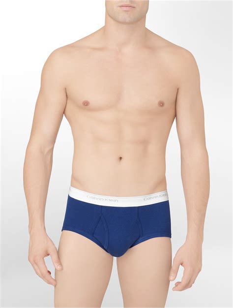 Calvin Klein Underwear Classics 3 Pack Brief In Blue For Men Lyst