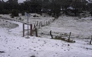 Blanco Paisaje Cae Agua Nieve En Municipios De Nuevo Le N