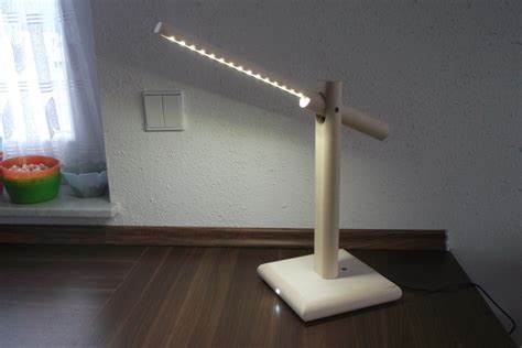 Led Schreibtischlampe Aus Holz Mit Klatschsensor I And Diy